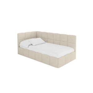 ALTDECOR JEDNOLŮŽKOVÁ POSTEL pro mládež s úložným prostorem vpravo, s matrací - LIVY 100x200 béžová obraz