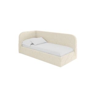 ALTDECOR JEDNOLŮŽKOVÁ POSTEL pro mládež s úložným prostorem a matrací H3/H4, vpravo - ELRY 100x200 béžová obraz