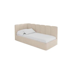 ALTDECOR JEDNOLŮŽKOVÁ POSTEL pro mládež s úložným prostorem a matrací H3/H4, vpravo - DEXY 100x200 béžová obraz