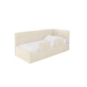 ALTDECOR JEDNOLŮŽKOVÁ POSTEL pro mládež s úložným prostorem a matrací H3/H4, vlevo - NORY 90x200 béžová obraz