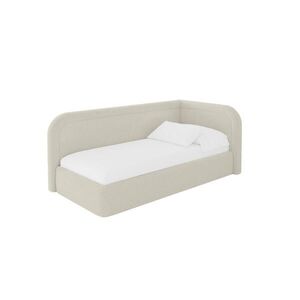 ALTDECOR JEDNOLŮŽKOVÁ POSTEL pro mládež s úložným prostorem a matrací H3/H4, vlevo - JOVY 80x200 béžová obraz