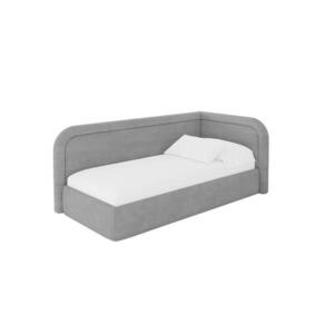 ALTDECOR JEDNOLŮŽKOVÁ POSTEL pro mládež s úložným prostorem a matrací H3/H4, vlevo - JOVY 90x200 šedá obraz