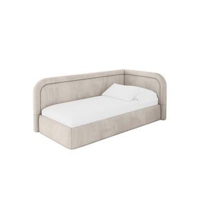 ALTDECOR JEDNOLŮŽKOVÁ POSTEL pro mládež s úložným prostorem, vlevo - JOVY 80x200 béžová obraz