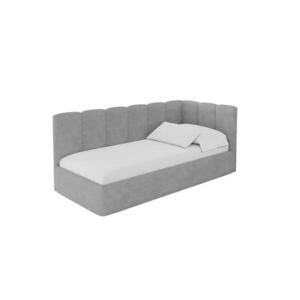 ALTDECOR JEDNOLŮŽKOVÁ POSTEL pro mládež s úložným prostorem, vlevo - DEXY 100x200 šedá obraz