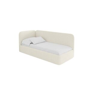 ALTDECOR JEDNOLŮŽKOVÁ POSTEL pro mládež s úložným prostorem, vpravo - ELSY 90x200 béžová obraz