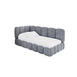 ALTDECOR JEDNOLŮŽKOVÁ POSTEL pro mládež s úložným prostorem, vpravo - AVRY 100x200 šedá obraz