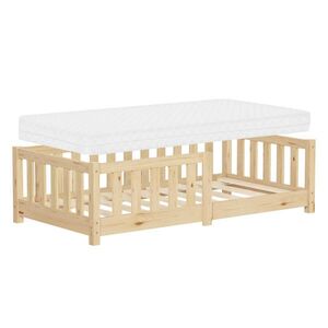 ML-DESIGN DĚTSKÁ postýlka 70x140 cm přírodní s matrací obraz