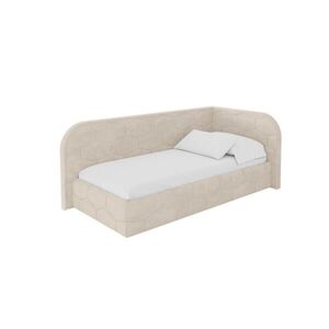 ALTDECOR JEDNOLŮŽKOVÁ POSTEL pro mládež s úložným prostorem, vlevo - JAXY 90x200 béžová obraz