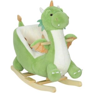 AIYAPLAY HOUPAČKA Dinosaurus – interaktivní zvuky zvířat, měkká výplň, zelená obraz