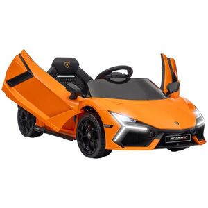 AIYAPLAY DĚTSKÉ elektrické auto 12 V s dálkovým ovládáním 2, 4 GHz, hudbou, oranžové obraz
