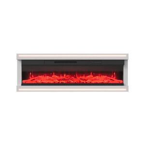 EuroLiving ELEKTRICKÝ krb 50" s vysokým leskem, LED plameny, 12 barev, dálkové ovládání, ambientní osvětlení obraz