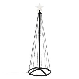 ECD-Germany LED VÁNOČNÍ STROMEK Venkovní 150 cm 154 LED Kov obraz