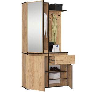 RAUMHIRSCH FURNITURE ŠATNÍK dub Craft 95/183/35 obraz