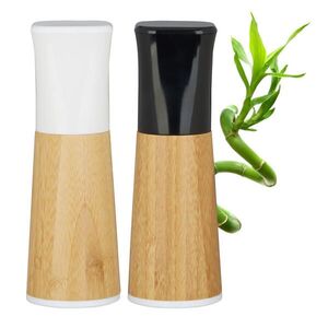 Relaxdays MLÝNEK Přírodní 2dílná-sada buk 17 cm obraz