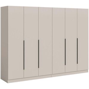 Livetastic ŠATNÍ SKŘÍŇ S OTOČNÝMI DVEŘMI, kašmírová, 240/181/52 cm obraz
