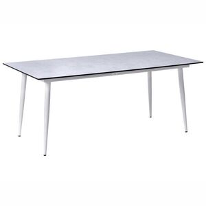 Beliani KONFERENČNÍ STŮL 90/180 cm Imitace travertinu Tolentino obraz