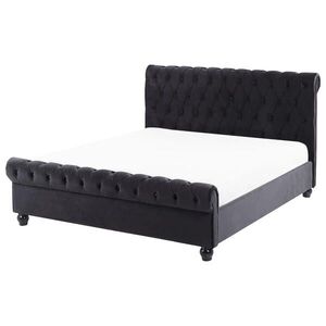 Beliani POSTEL 140/200 cm Černá Avallon obraz