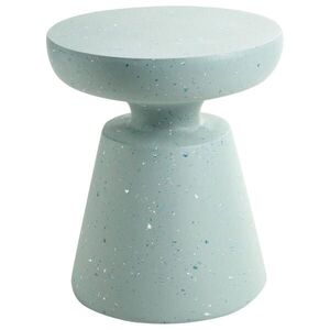 Beliani PŘÍSTAVNÝ STOLEK 45/45 cm Terrazzo Look Terrazzo Zelený Mincio obraz