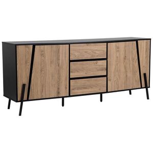 Beliani SIDEBOARD se 2 dveřmi Hnědý/Černý Blackpool obraz