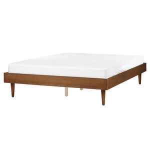 Beliani POSTEL s roštem 160/200 cm MDF deska Hnědá Toucy obraz