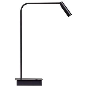 Beliani LED Stolní lampa na psací stůl Čern Lawson obraz