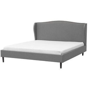 Beliani ČALOUNĚNÁ POSTEL 180/200 cm Šedá Colmar obraz