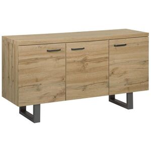 Beliani SKŘÍŇ Světle hnědá Timber obraz