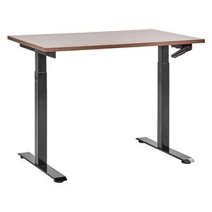 Beliani PSACÍ STŮL hnědočerný 120/72 cm manuální výškově nastavitelný Destin III obraz