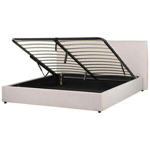 Beliani ČALOUNĚNÁ POSTEL 180/200 cm Krémově bílá Lavaur obraz