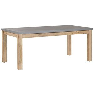 Beliani ZAHRADNÍ STŮL Beton/Akáciové dřevo 180/90 cm Ostuni obraz