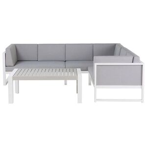 Beliani LOUNGE SADA 6-místná šedá Castella obraz