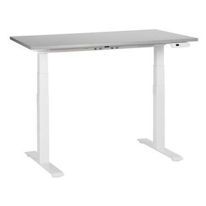 Beliani PSACÍ STŮL šedobílý 120/72 cm elektrický výškově nastavitelný Destin III obraz