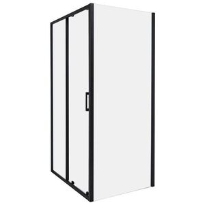 Beliani SPRCHOVÝ KOUT 80/100/185 cm Černý Yoro obraz