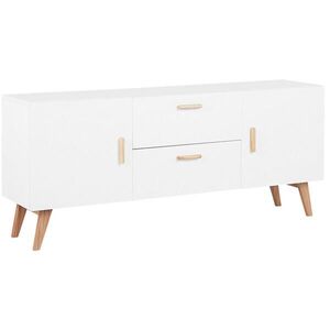 Beliani SIDEBOARD se 2 dveřmi Bílý Meet obraz