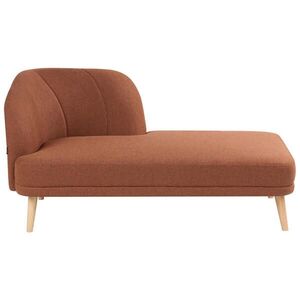 Beliani ČALOUNĚNÉ LEHÁTKO CHAISE LONGUE LEVOSTRANNÉ Látka Zlatohnědé Tanlay obraz