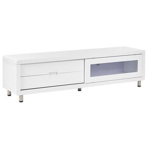 Beliani TV STOLEK Bílý PEMBORKE 39/158/43 cm obraz