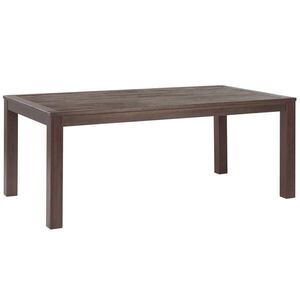 Beliani ZAHRADNÍ STŮL Eukalyptové dřevo tmavý hnědý 180x100 cm Tuscania obraz