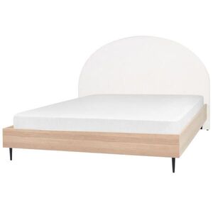 Beliani POSTEL 180/200 cm Krémově bílá Millay obraz