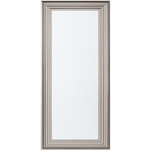 Beliani NÁSTĚNNÉ ZRCADLO stříbrné obdélníkové 50/130 cm Chatain obraz