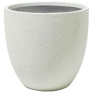 Beliani KVĚTINÁČ krémově bílý kulatý 55/55/53 cm Kannia obraz