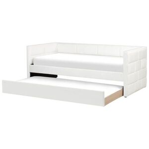 Beliani VYSOUVACÍ POSTEL 90x205 cm Bílá Chavonne obraz