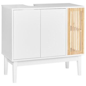 Beliani SKŘÍŇKA POD UMYVADLO 80 cm Bílá Nubes obraz