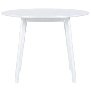 Beliani JÍDELNÍ STŮL 100/100/75 cm Bílý Kulatý Roxby obraz