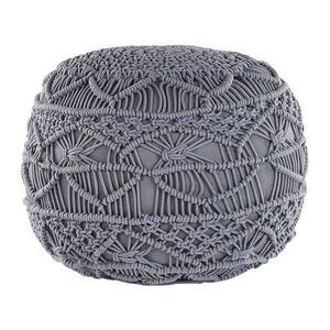 Beliani PUF Tmavý Šedý 40/40/40 cm Kayseri obraz