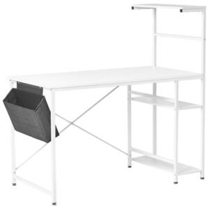 Beliani PSACÍ STŮL Bílý 120/60 cm s úložným prostorem Aramingo obraz