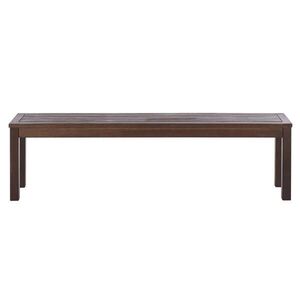 Beliani ZAHRADNÍ LAVICE Eukalyptové dřevo tmavě hnědá 160 cm Tuscania obraz