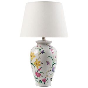 Beliani STOLNÍ LAMPA Bílá Acrosso obraz