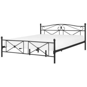 Beliani POSTEL s roštem 180x200 cm Černá Rodez obraz