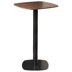 Beliani VYSOKÝ STŮL Černý/Tmavě hnědý 60/60 cm Morella obraz