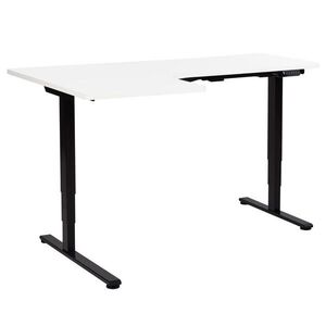 Beliani PSACÍ STŮL 160x60 cm elektrický Černý/Bílý Destines obraz
